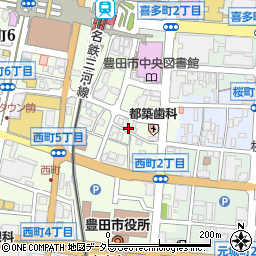 ラッキーパーキング豊田西町２丁目周辺の地図