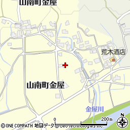 兵庫県丹波市山南町金屋524周辺の地図