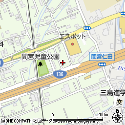 静岡県田方郡函南町間宮771-7周辺の地図