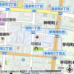 愛知県豊田市桜町周辺の地図