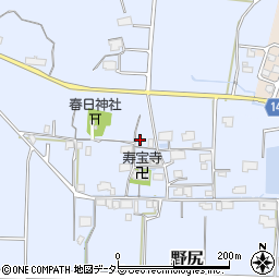 兵庫県丹波篠山市野尻357周辺の地図