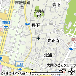 愛知県名古屋市緑区鳴海町北浦40周辺の地図