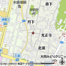 愛知県名古屋市緑区鳴海町北浦40周辺の地図