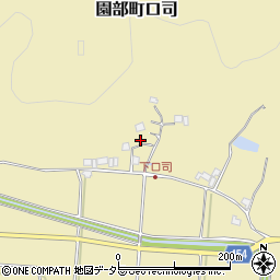 京都府南丹市園部町口司（岡ノ谷）周辺の地図