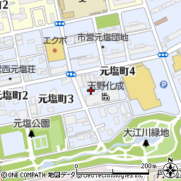 愛知県名古屋市南区元塩町周辺の地図