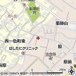 愛知県みよし市三好町一色前周辺の地図
