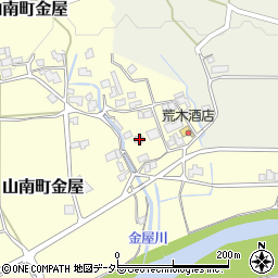 兵庫県丹波市山南町金屋60周辺の地図