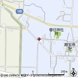 兵庫県丹波篠山市野尻21周辺の地図