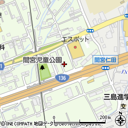 静岡県田方郡函南町間宮771-1周辺の地図