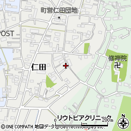 静岡県田方郡函南町仁田681-8周辺の地図