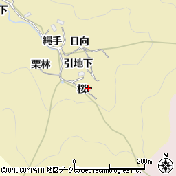 愛知県豊田市上佐切町桜周辺の地図