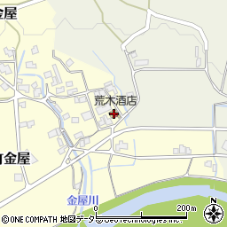 兵庫県丹波市山南町金屋75周辺の地図