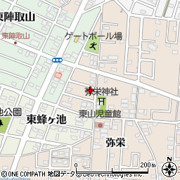 愛知県みよし市三好町弥栄周辺の地図
