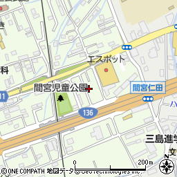 静岡県田方郡函南町間宮771-4周辺の地図