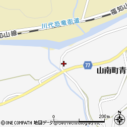 兵庫県丹波市山南町青田577-1周辺の地図