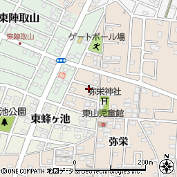 愛知県みよし市三好町弥栄166-1周辺の地図