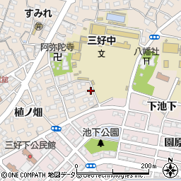 愛知県みよし市三好町宮ノ越周辺の地図