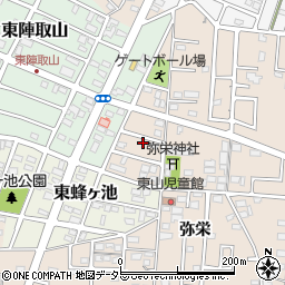 愛知県みよし市三好町弥栄166周辺の地図