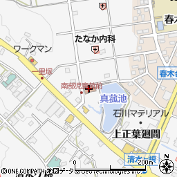 東郷町役場　南部児童館周辺の地図