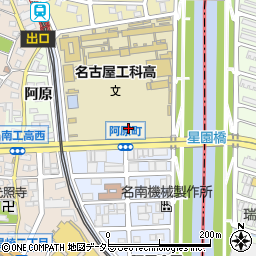 愛知県名古屋市南区阿原町周辺の地図