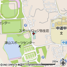 津山スポーツロッジ弥生荘周辺の地図