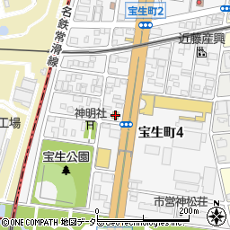 街かど屋宝生町店周辺の地図