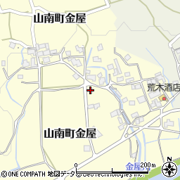 兵庫県丹波市山南町金屋521周辺の地図