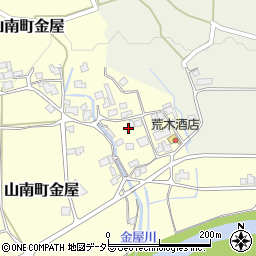 兵庫県丹波市山南町金屋67周辺の地図