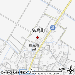 滋賀県守山市矢島町1355-1周辺の地図