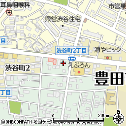 美容プラージュ豊田渋谷店周辺の地図