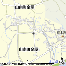 兵庫県丹波市山南町金屋550周辺の地図