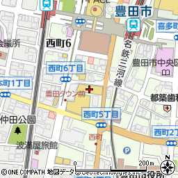 ファミリーマート豊田ヴィッツ店周辺の地図