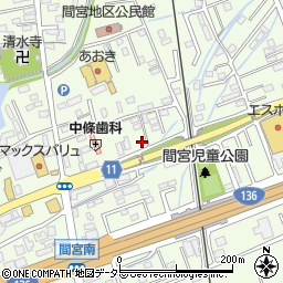 静岡県田方郡函南町間宮688-7周辺の地図