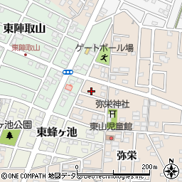 愛知県みよし市三好町弥栄161周辺の地図