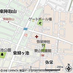 愛知県みよし市三好町弥栄160周辺の地図
