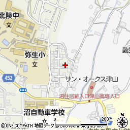 岡山県津山市大田117-5周辺の地図