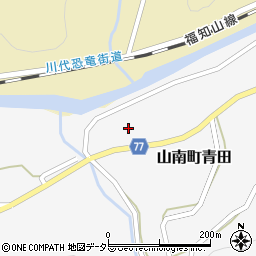 兵庫県丹波市山南町青田585周辺の地図