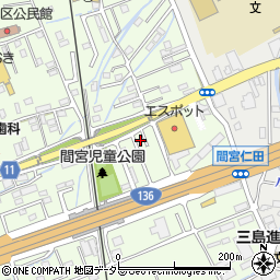 静岡県田方郡函南町間宮771-9周辺の地図