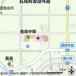桑名市長島輪中図書館周辺の地図