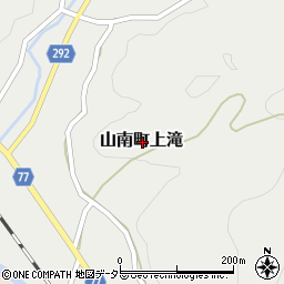 兵庫県丹波市山南町上滝周辺の地図