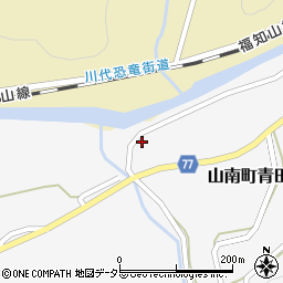 兵庫県丹波市山南町青田576周辺の地図