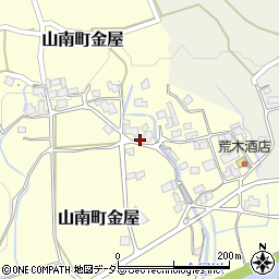 兵庫県丹波市山南町金屋518周辺の地図