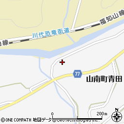 兵庫県丹波市山南町青田582周辺の地図