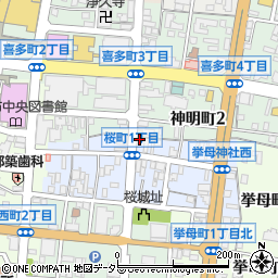 山六花鰹店周辺の地図