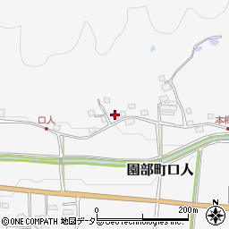 京都府南丹市園部町口人ミノタ周辺の地図