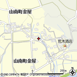 兵庫県丹波市山南町金屋517周辺の地図