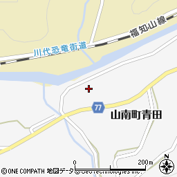 兵庫県丹波市山南町青田586周辺の地図