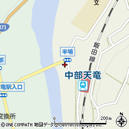 静岡県浜松市天竜区佐久間町半場23周辺の地図