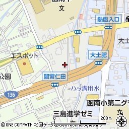 静岡県田方郡函南町仁田87周辺の地図
