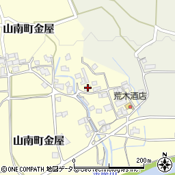 兵庫県丹波市山南町金屋94周辺の地図